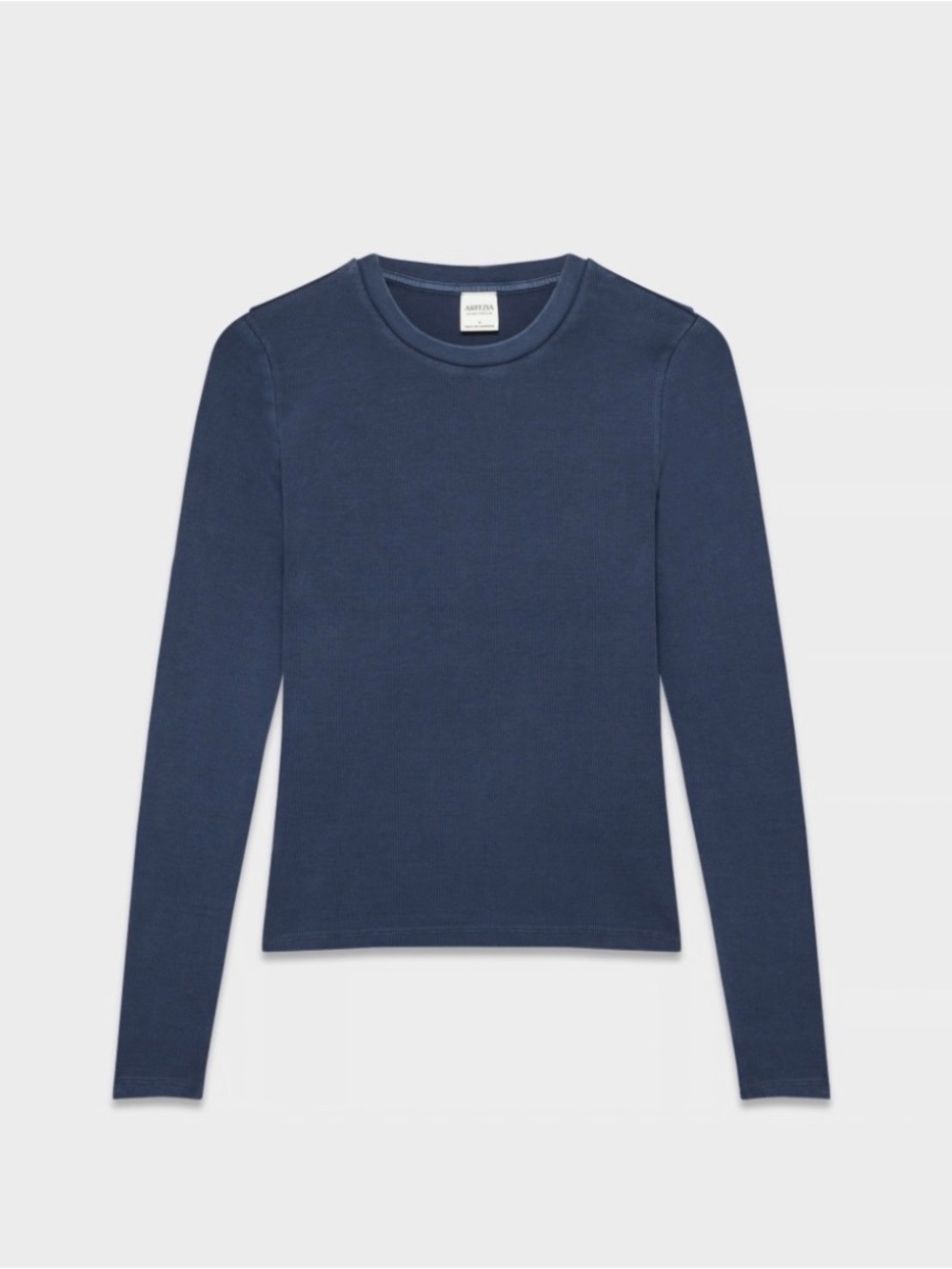 Homestretch Rib Crew Longsleeve - No-Stress Dark Blue Small